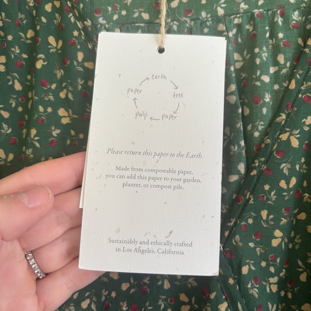 NWT Christy Dawn The Simple Dawn Dress in Moss Pear - Picture 5 of 13
